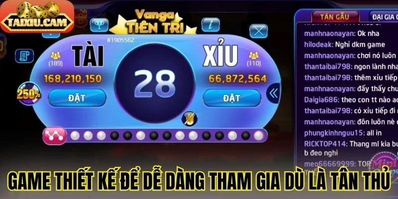 Game thiết kế để dễ dàng tham gia dù là tân thủ