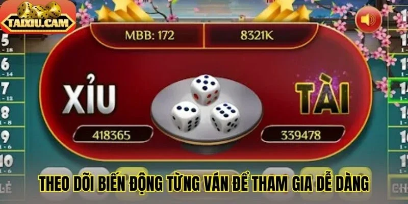 Theo dõi biến động từng ván để tham gia dễ dàng