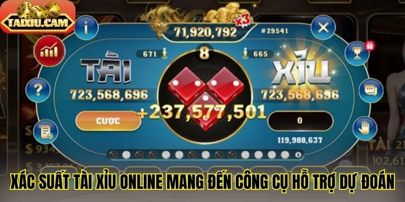 Xác suất tài xỉu online mang đến công cụ hỗ trợ dự đoán