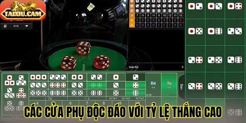 Cửa cược phụ đa dạng tỷ lệ thắng cực cao