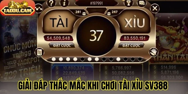 Giải đáp thắc mắc khi chơi tài xỉu SV388 